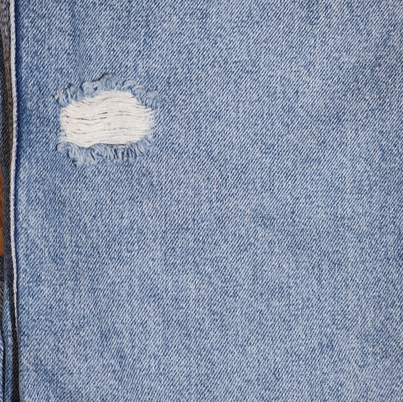 Urban Outfitters BDG Puddle Distressed Super High Waist Wide Leg Jeans Size 29W - Picture 13 of 15